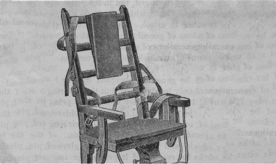 Illustration of electric chair